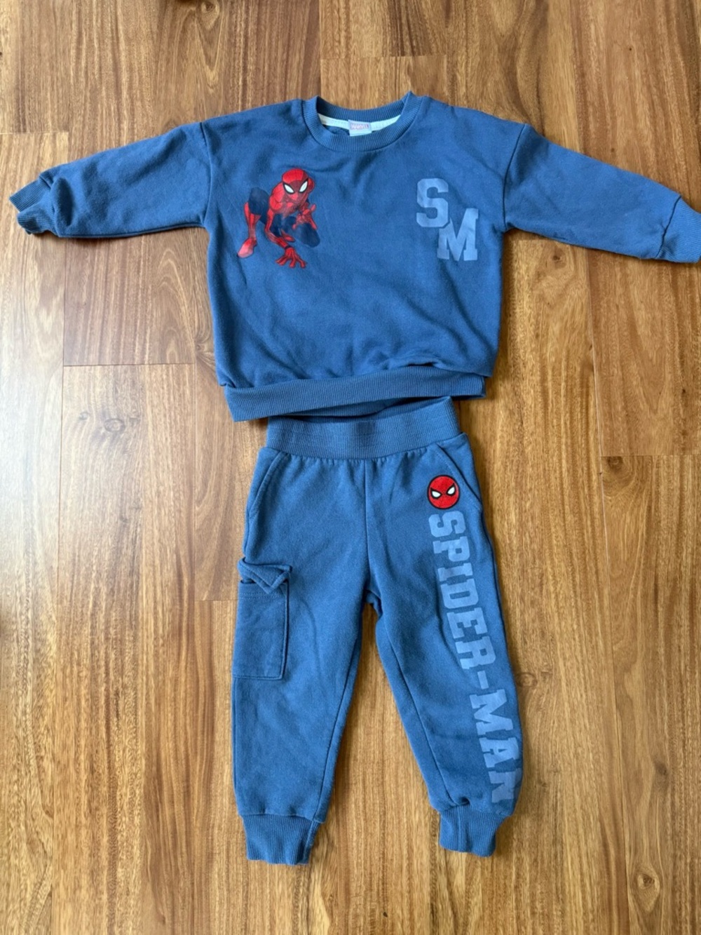 Spider-Man Blue Kids sweatshirt and jogger set